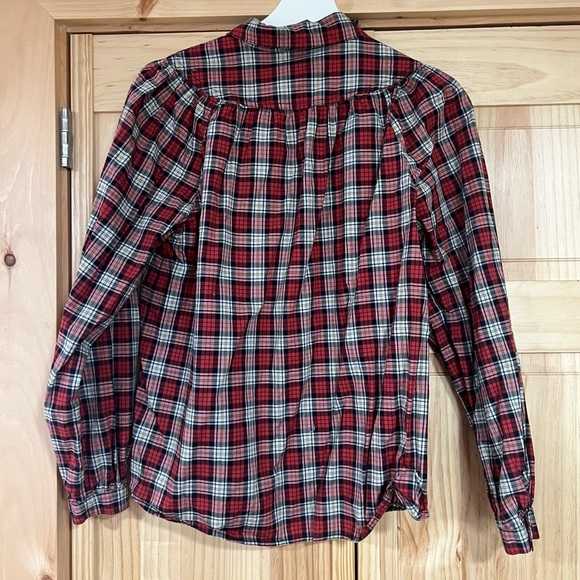 Alex Mill Janelle Blouse in Tartan Size Medium - Picture 4 of 8